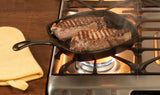 Pre-seasoned 10.5 inch Cast Iron Grill Pan with Assist Handle