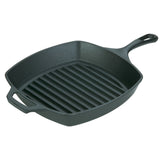 Pre-seasoned 10.5 inch Cast Iron Grill Pan with Assist Handle