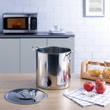 Stainless Steel 12 Quart Stockpot with Lid