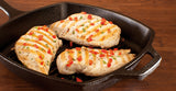 Pre-seasoned 10.5 inch Cast Iron Grill Pan with Assist Handle