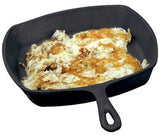 Pre-seasoned 10.5 inch Cast Iron Grill Pan with Assist Handle